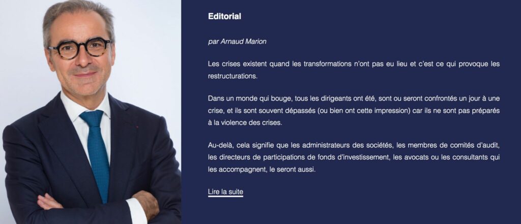 arnaud marion editorial